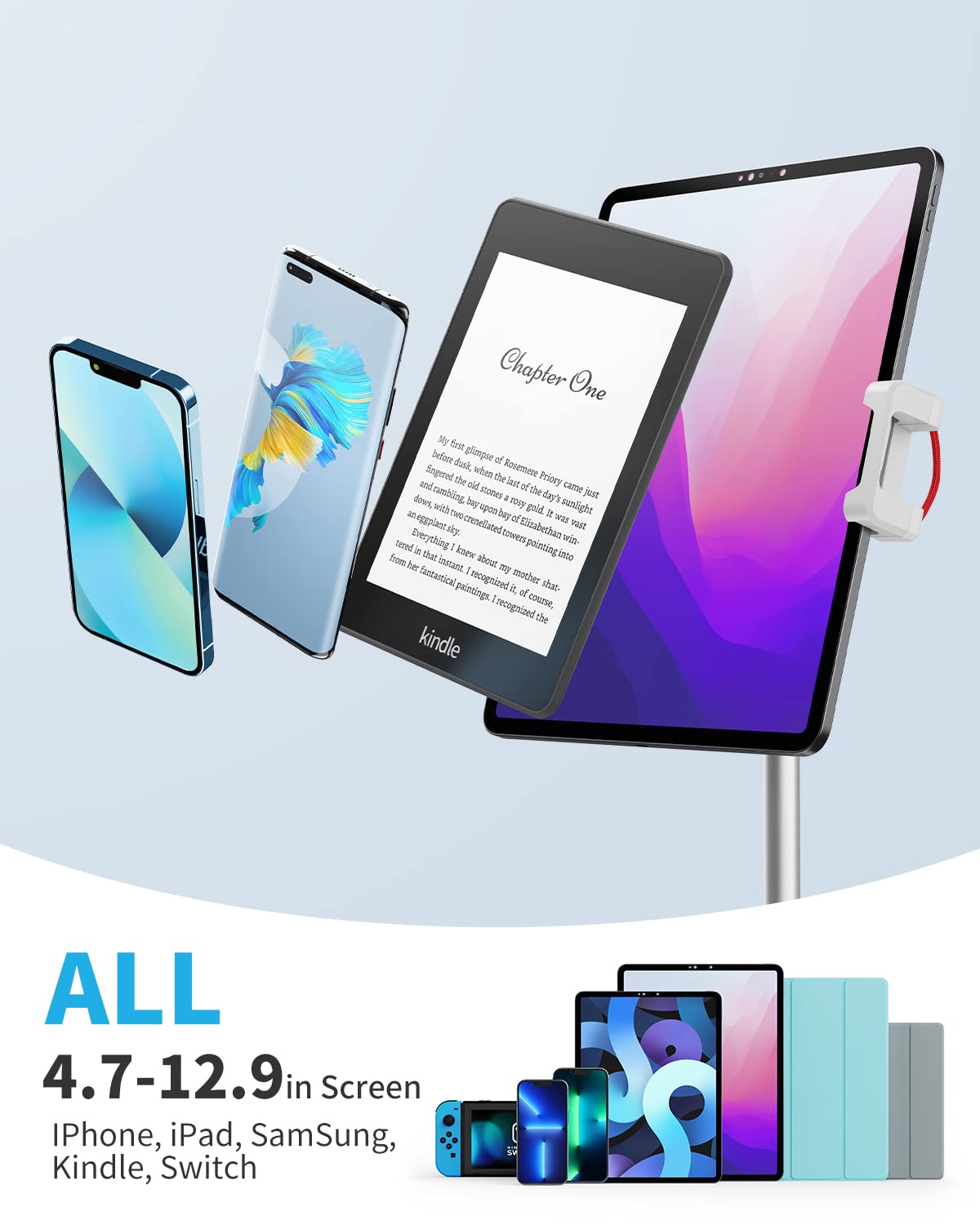 SAIJI Tablet Stand Holder + Laptop Bed Tray Table