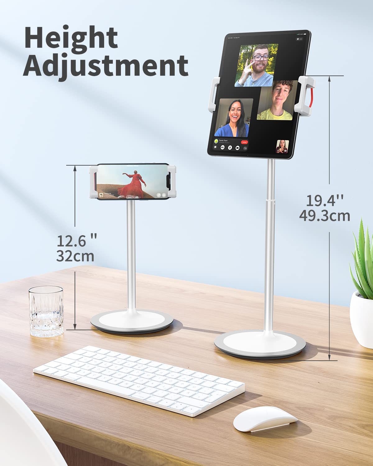 SAIJI Tablet Stand Holder + Laptop Bed Tray Table