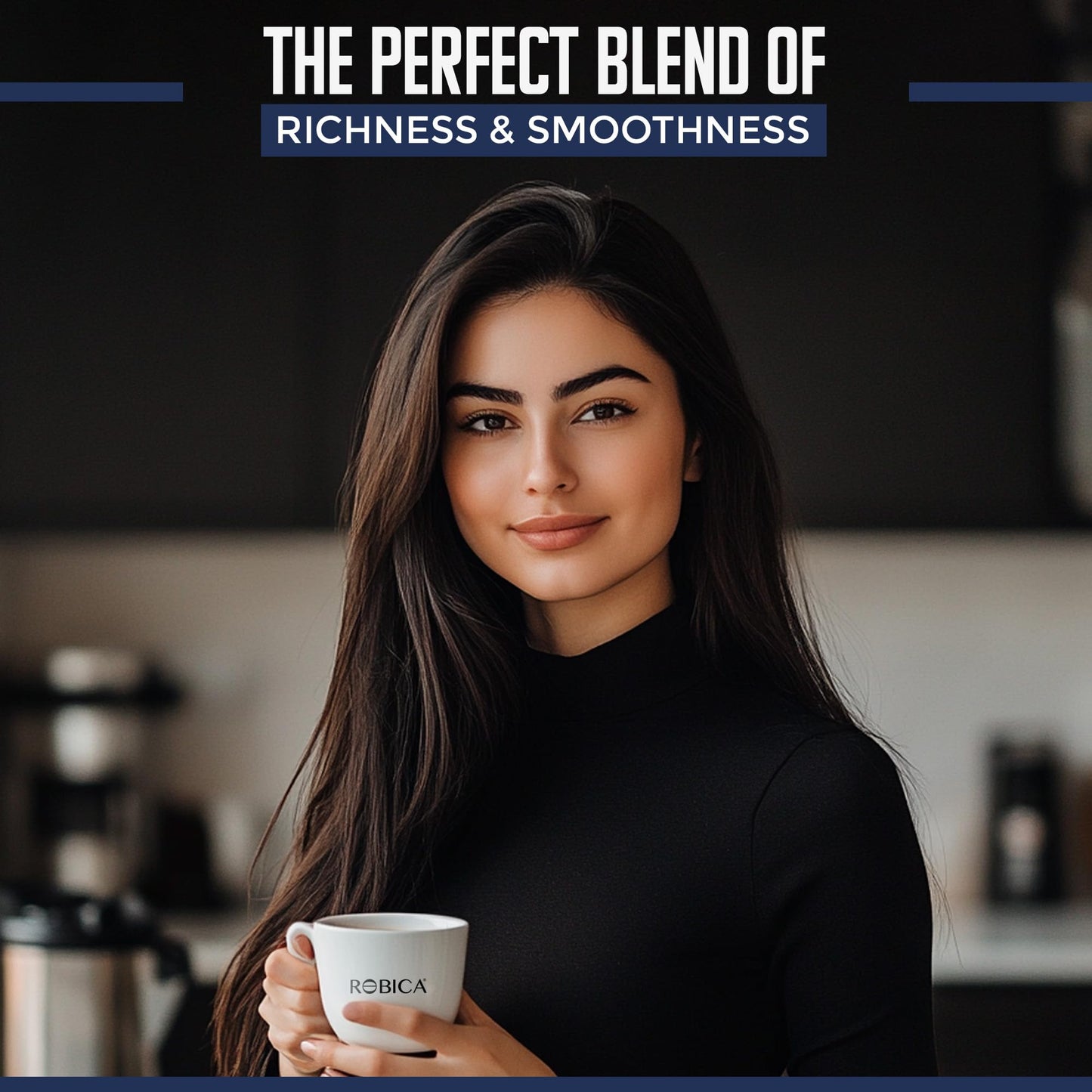 Robica Blend Coffee Capsules - 100% Arabica Coffee Beans Medium Roast, Single-Serve Coffee Capsules, Compatible with Nescafe Dolci Gusto Machines, 10 Aluminum Capsules