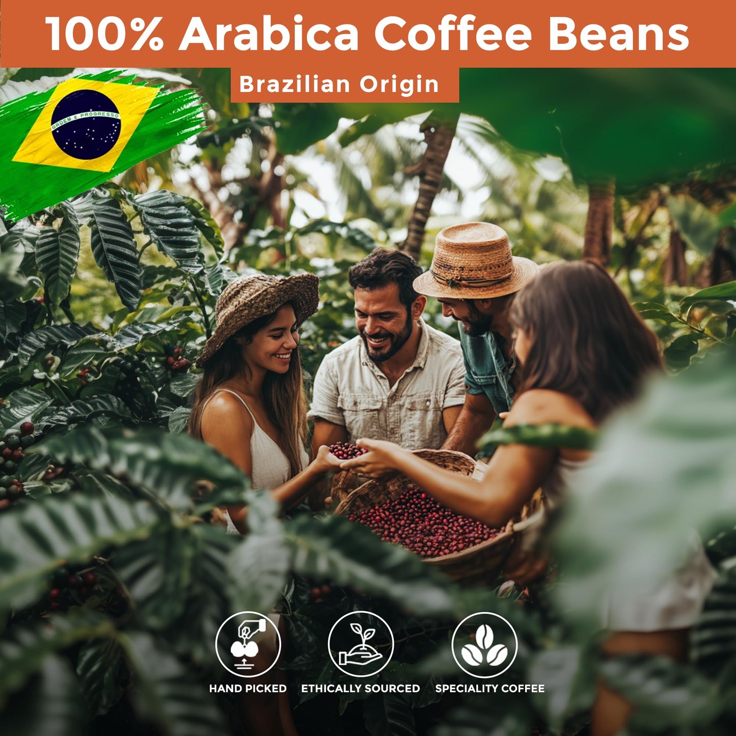 Robica Dolce Brazilian Coffee Pods Made from 100% Arabica Whole Coffee Beans - Single Serve Roasted Organic Ground Coffee Capsules Compatible with Dolce Gusto Machine, 10 Capsules