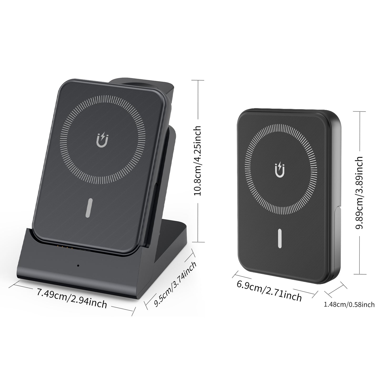 The 3-in-1 Wireless Charging Station quickly charges iPhone, Apple Watch, and AirPods. Compact, efficient, and perfect for home or office.