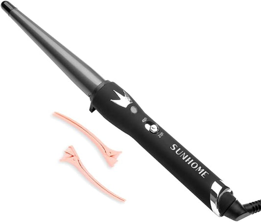 Vertebral Tube Curling Iron with instant heat technology for fast styling. Designed to create beautiful, long-lasting curls effortlessly, perfect for all hair types. Stylish and easy to use for a smooth, frizz-free finish.