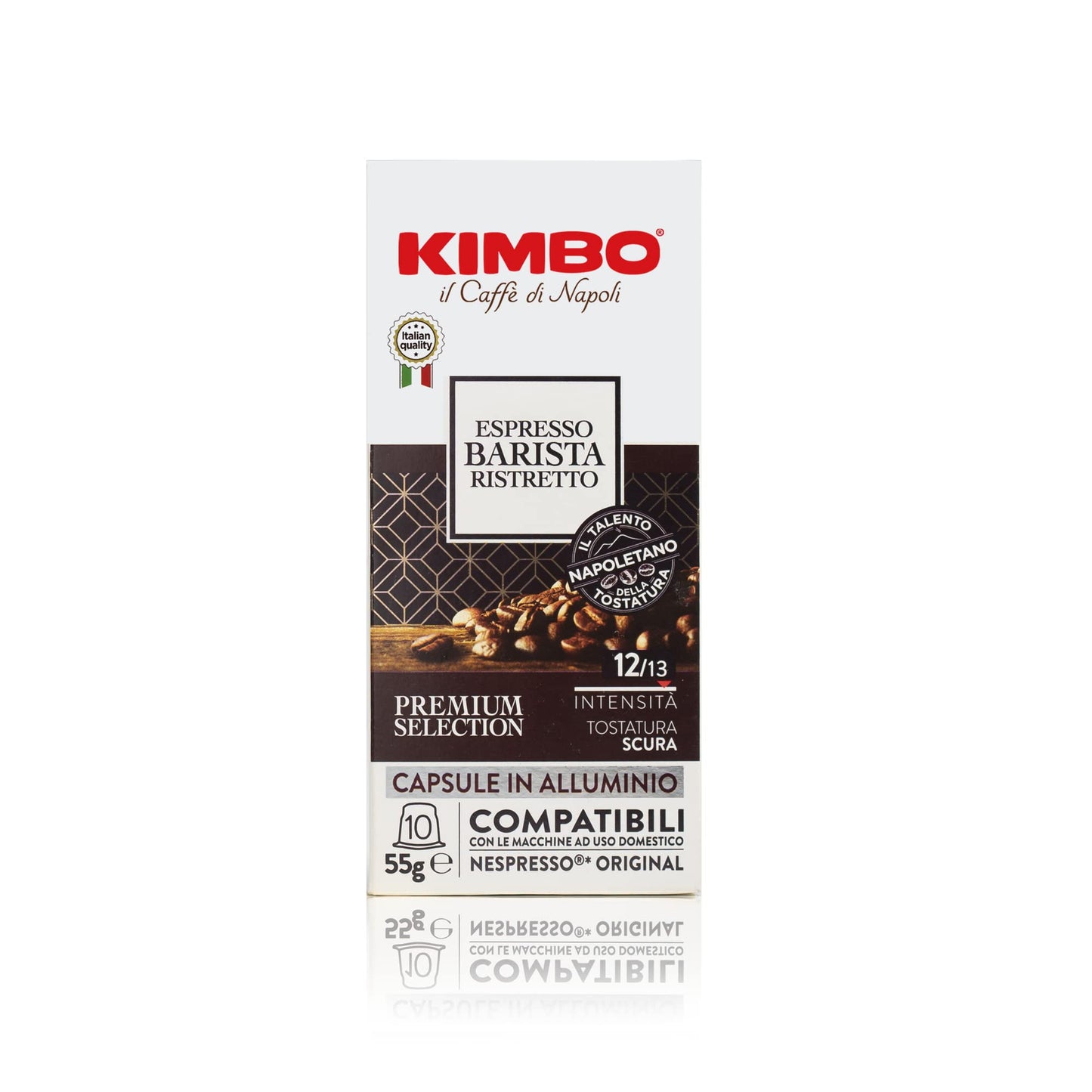Kimbo Coffee Barista Ristretto, 55gm - 10 Count