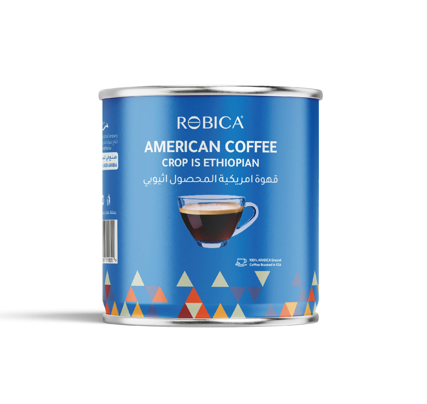 Robica Ethiopian Coffee 250g - 100% Arabica Ground Coffee, American Coffee Crop from Ethiopia, Single Sourced Yirgacheffe Coffee Beans, Medium Roasted