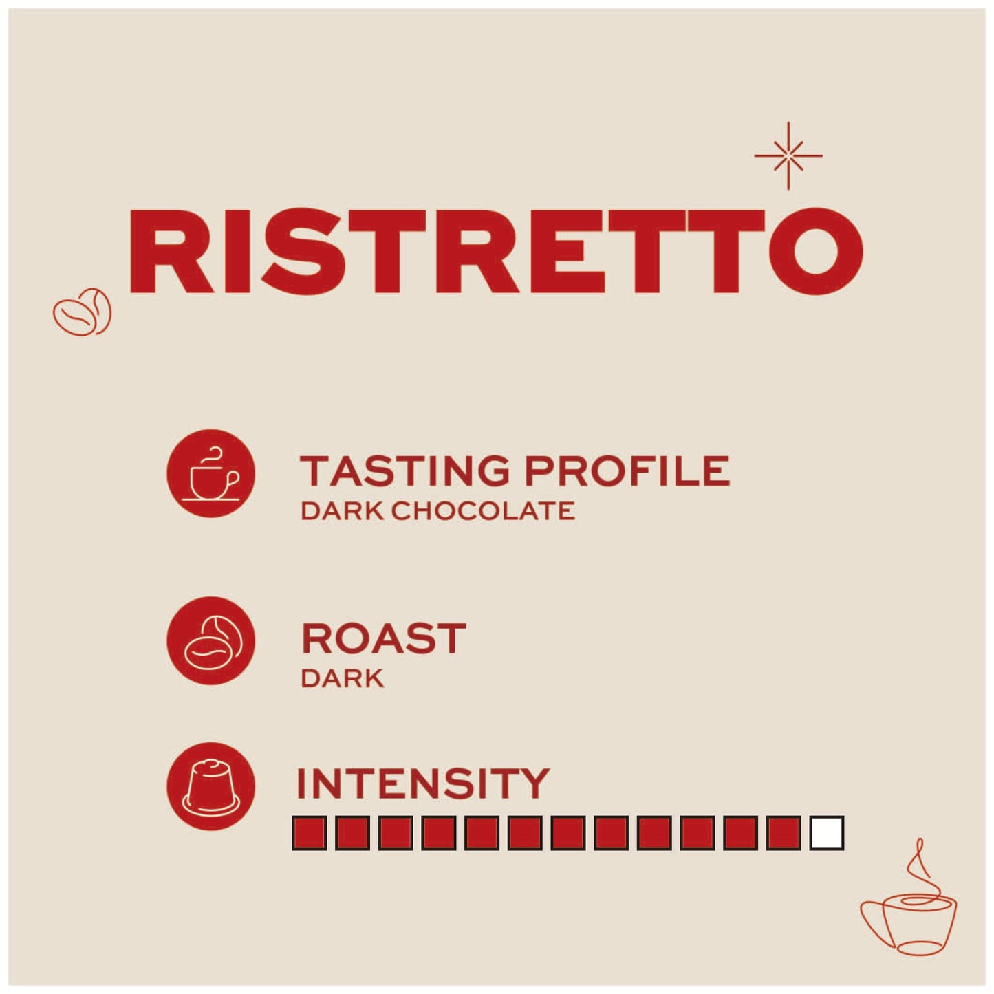 Kimbo Espresso Ristretto 100% Arabica Coffee Capsules - Dark Roast Ground Coffee Compatible with Nespresso Machines, Smooth & Rich Italian Espresso Capsules - 10 Count Aluminum capsules
