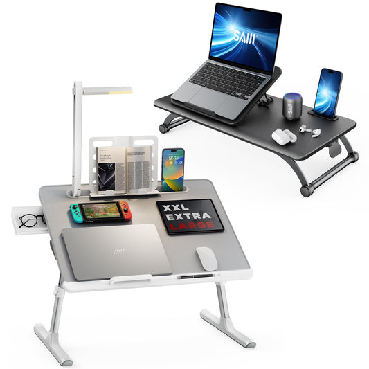 SAIJI Standing Desk Converter + Bed Desk