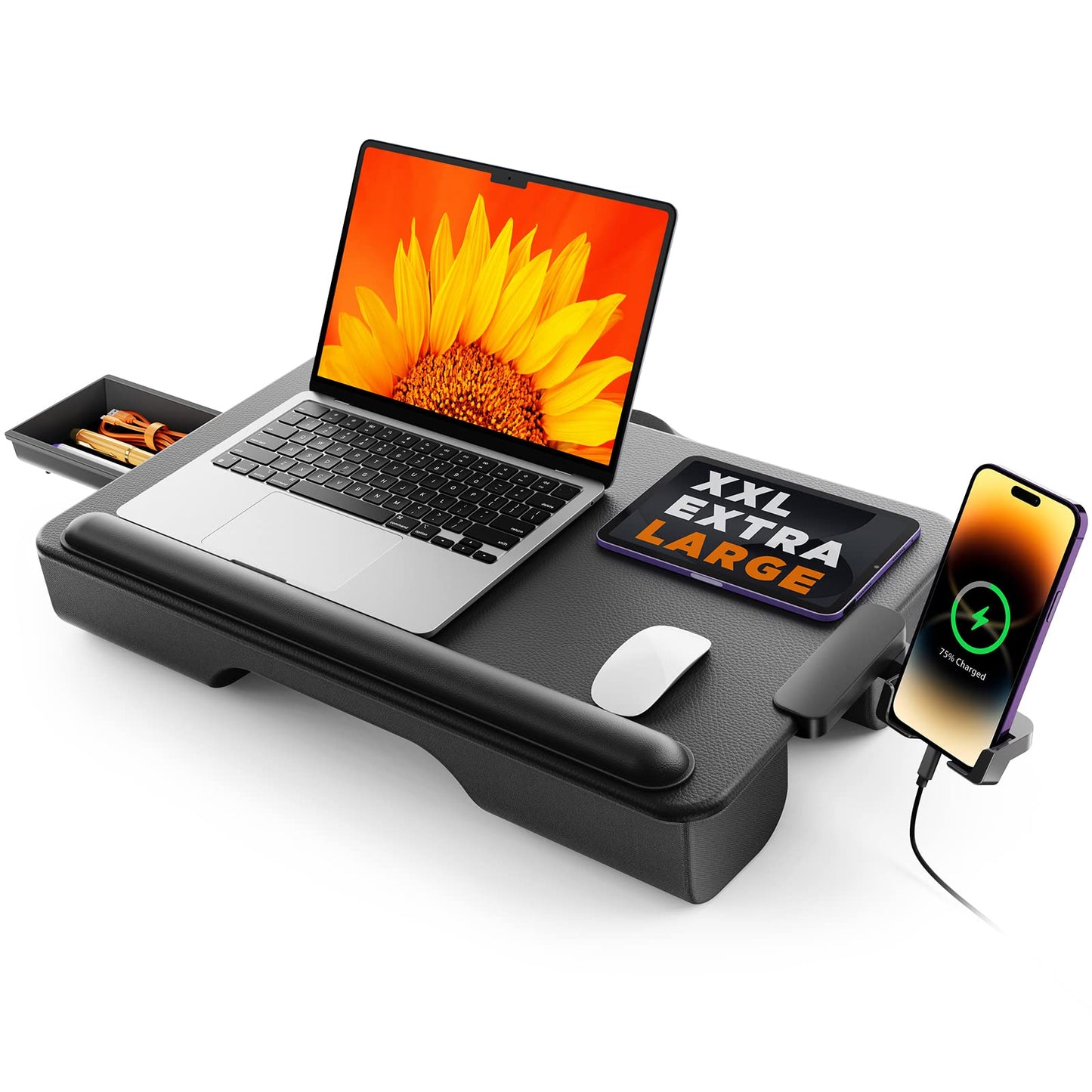 SAIJI Lightweight Breathable Lap Desk for Laptop and Extra Large Lap Desk