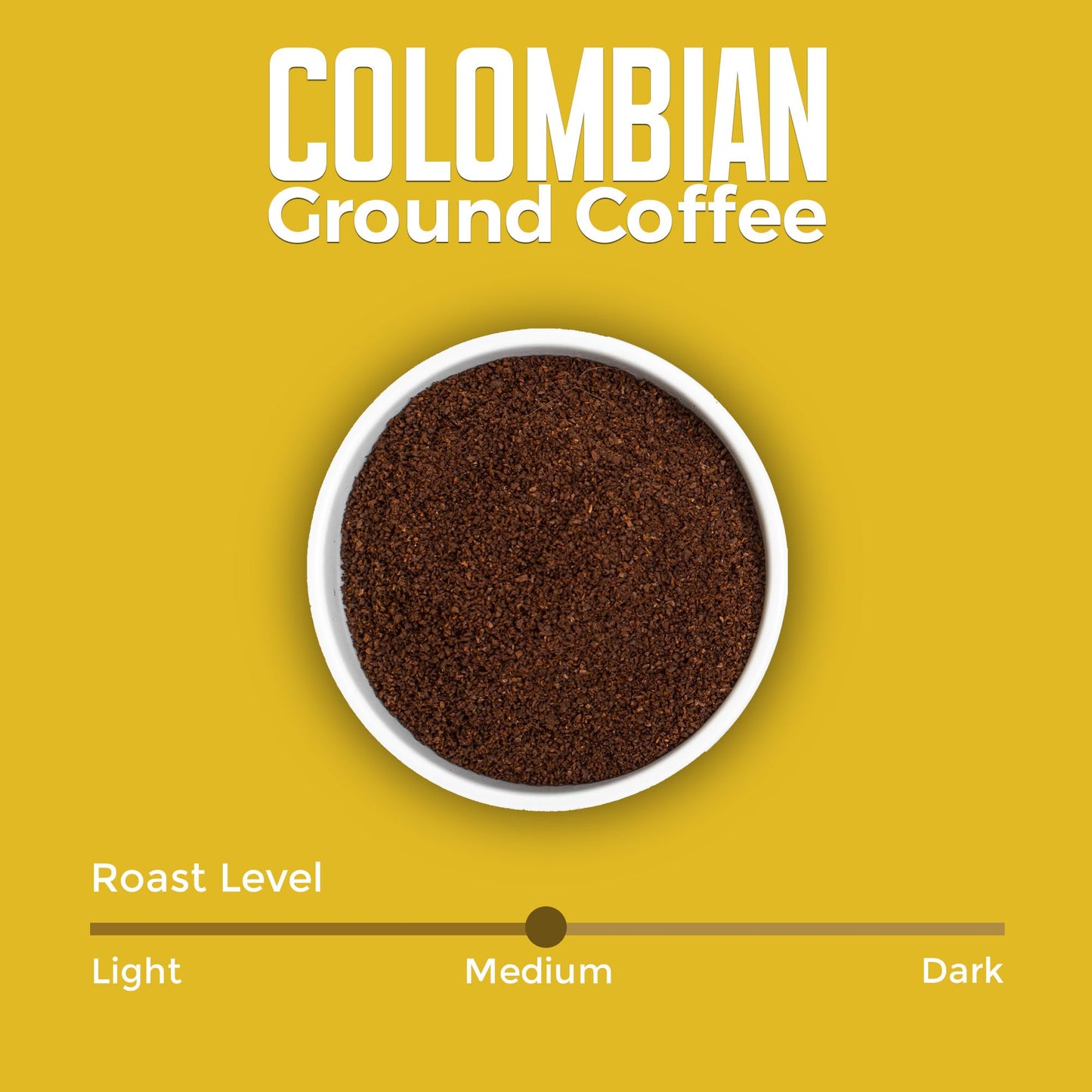 Robica Colombian Coffee - Smooth and Balanced Flavored Arabica Coffee Beans, Medium Roast Fresh American Ground Coffee, 250 Grams