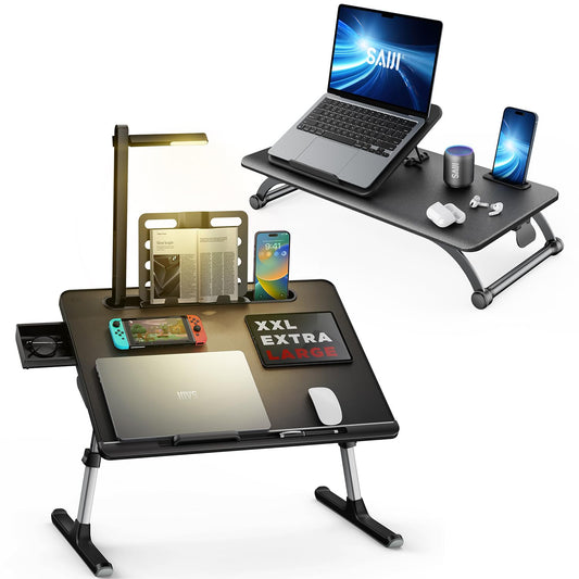 SAIJI Standing Desk Converter + Bed Desk