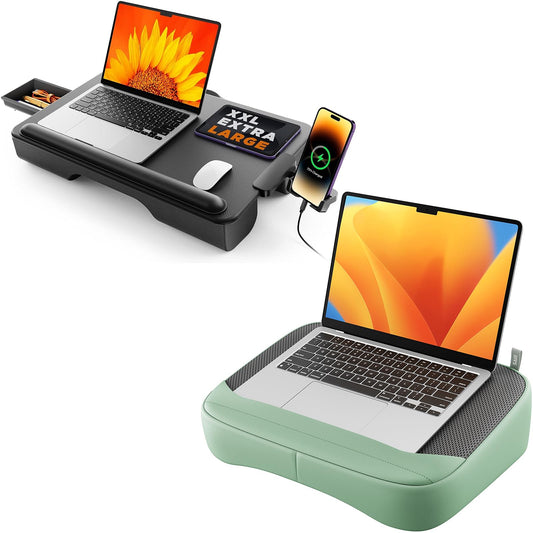 SAIJI Lightweight Breathable Lap Desk for Laptop and Extra Large Lap Desk