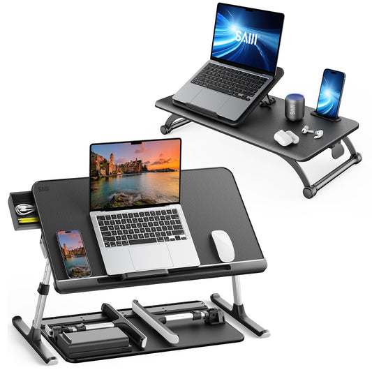 SAIJI Standing Desk Converter + Bed Table