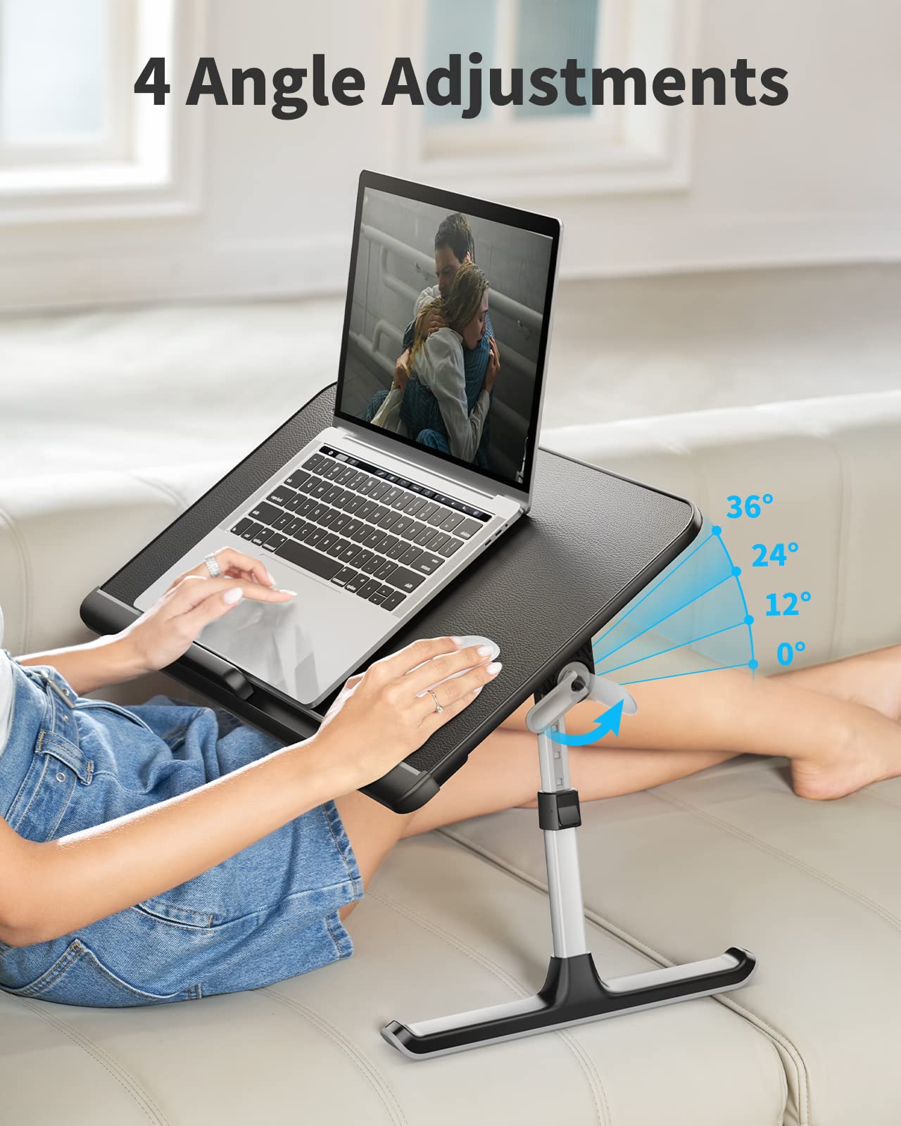 SAIJI Standing Desk Converter + Bed Table