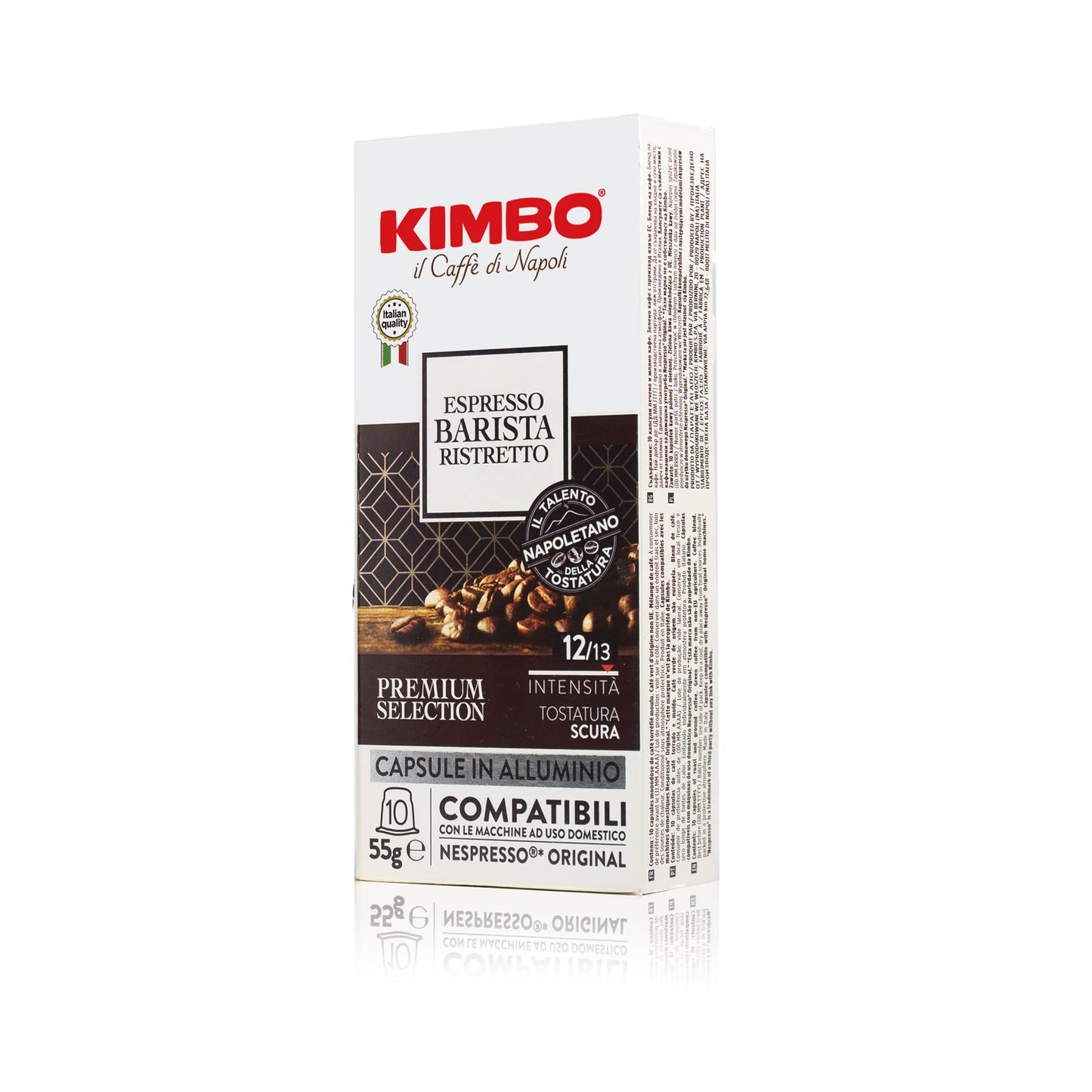 Kimbo Coffee Barista Ristretto, 55gm - 10 Count