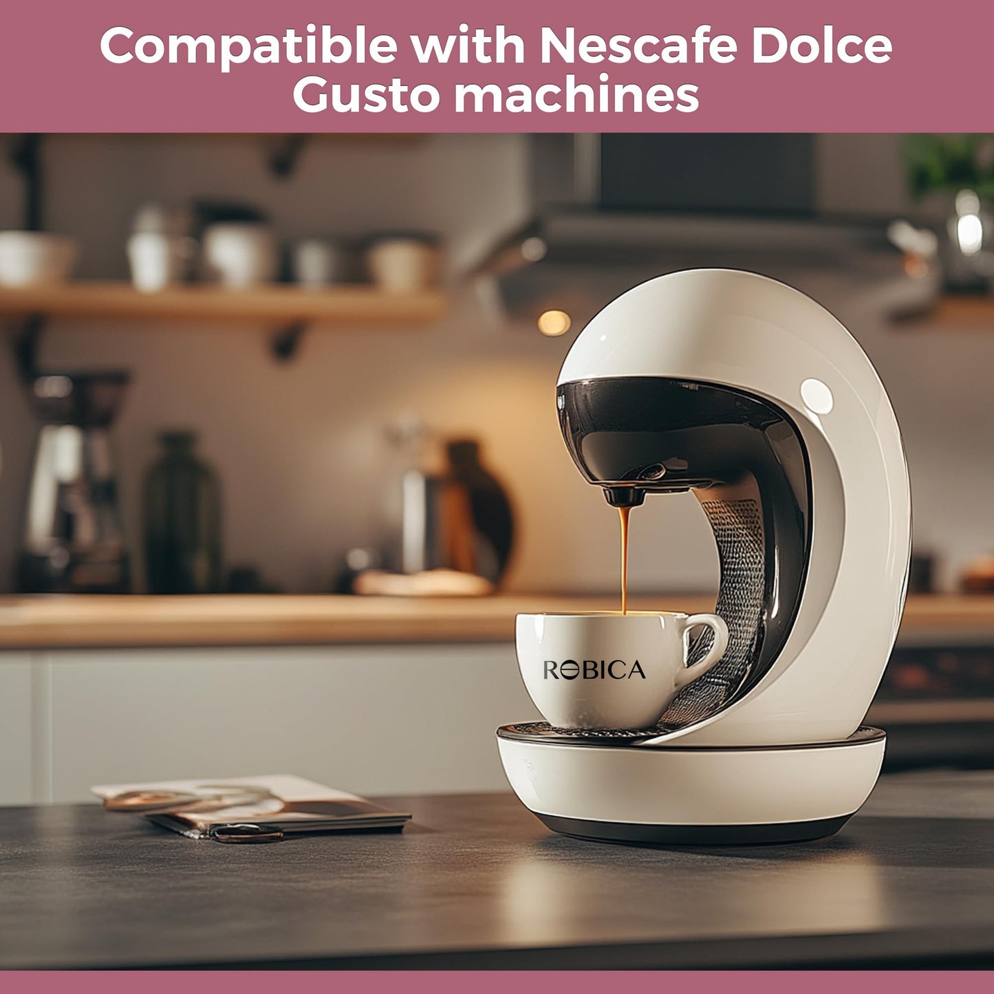 Robica Dolce Napoli Coffee Capsules -10 Count Aluminum Capsules - Dark Roast Italian Ground Coffee, Compatible with Nespresso OriginalLine Machines