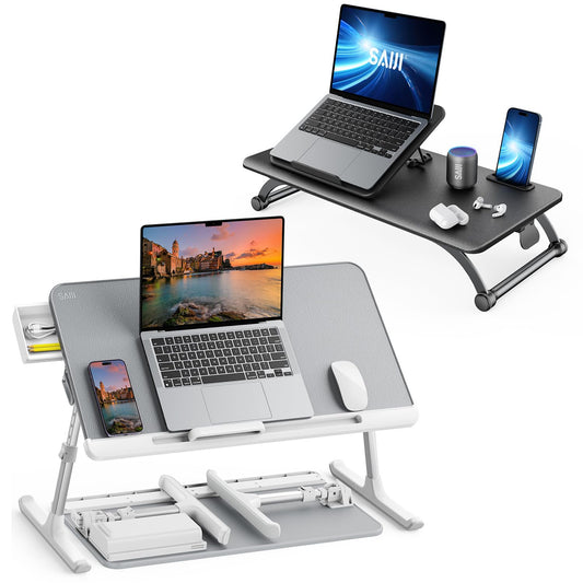 SAIJI Standing Desk Converter + Bed Tray