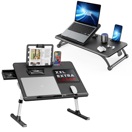 SAIJI Standing Desk Converter + Bed Desk