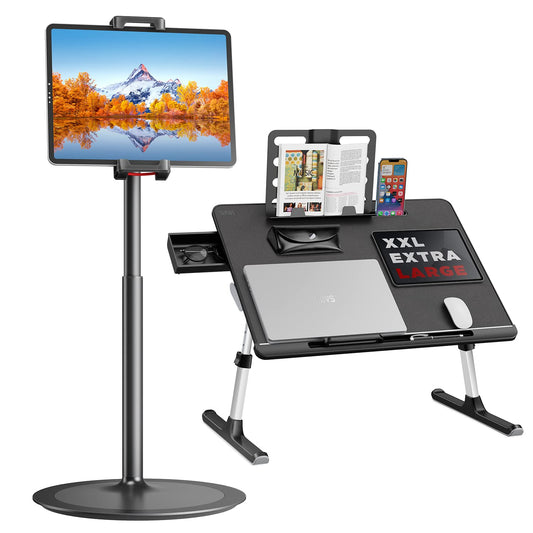 SAIJI Tablet Stand Holder+Laptop Bed Tray Table