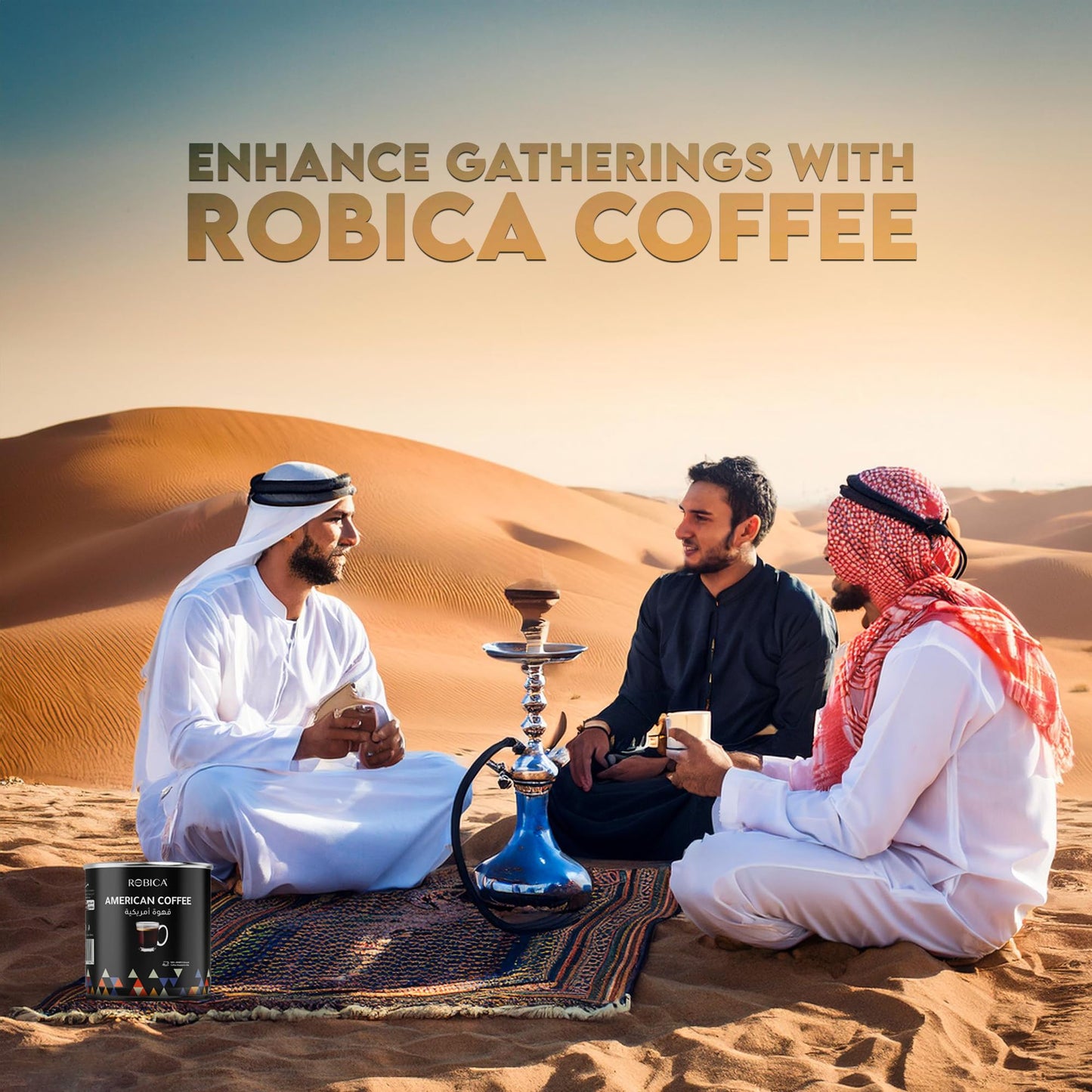 Robica American Classic Ground Coffee - Smooth and Rich Flavored 100% Arabica Coffee Beans, Medium Roast American Coffee Ground, 250 Gram