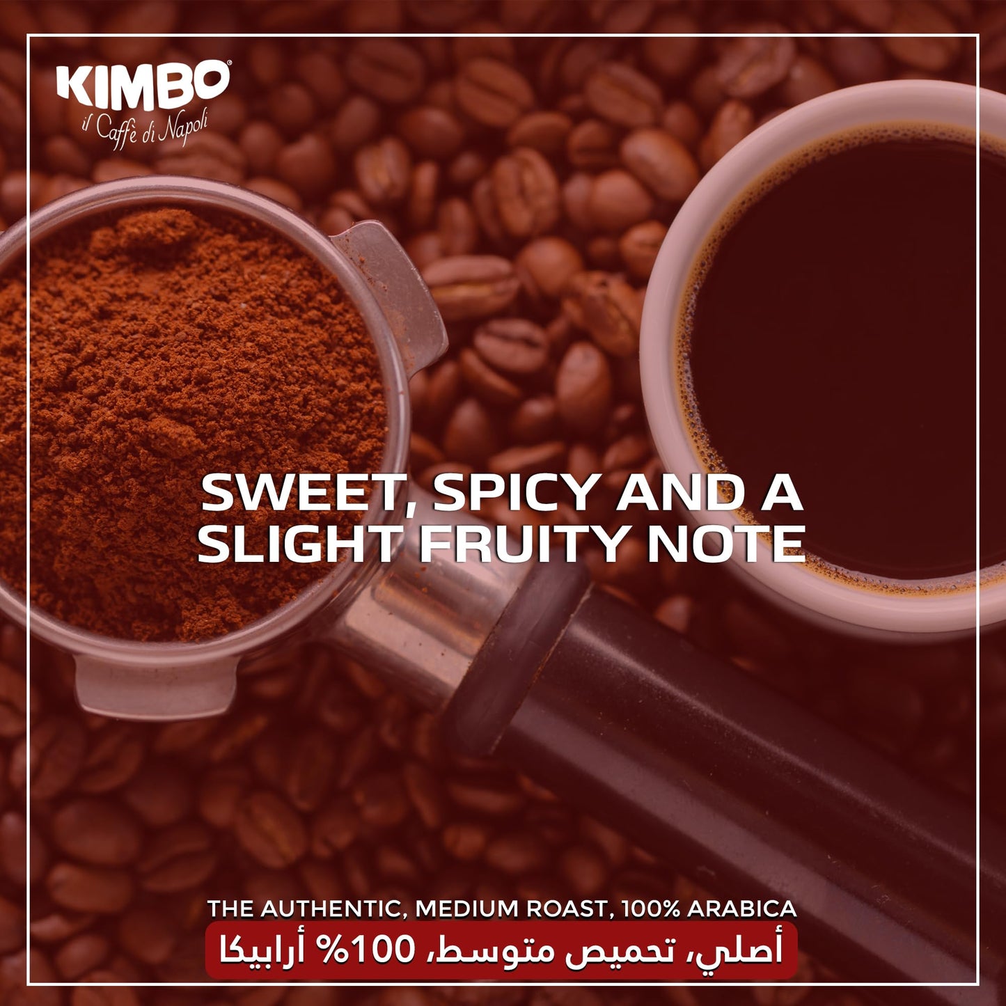 KIMBO TOP FLAVOUR 100% Arabica medium roast Coffee beans 1kg - Italy